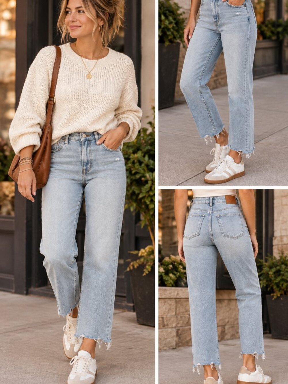 BKE Billie Jeans 27x28 High Rise Cropped Straight Light Wash Raw Hem Distressed